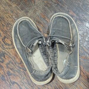 Hey Dude Kids Black Moccasins